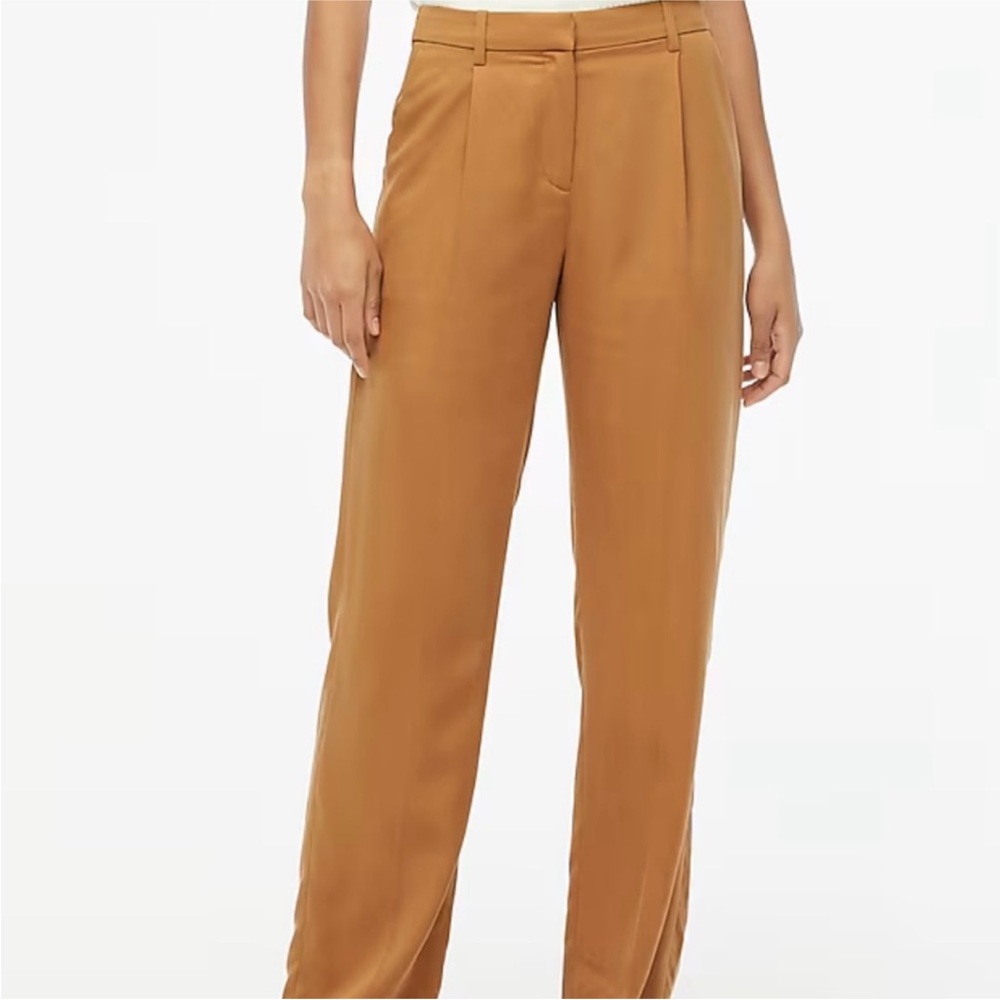 J. Crew Ingrid Pant in Gramercy Twill Cappuccino Tan sz 8